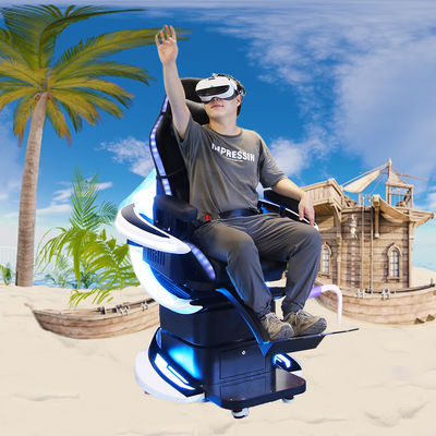 Simulador de movimiento de experiencia de vuelo de realidad virtual 9D con silla de asiento único de 360 grados