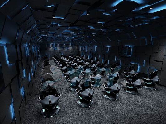 Sistema de cine VR volador 9D personalizable Realidad Virtual Cine Dinámico VR Ultimate Crossing para parques de aventuras