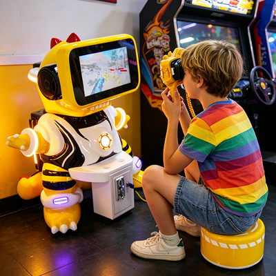 Venta caliente 9D VR Equipo de diversión de realidad virtual Dragon Baby Simulator Máquina de juego de disparos para niños