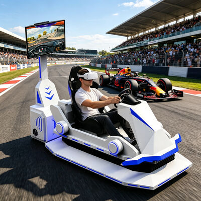 Realidad Virtual Driving Game Machine VR Simulador de carreras de coches en el parque temático VR