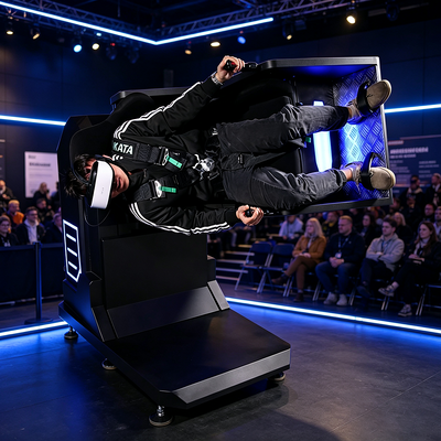 Venta Directa de Fábrica Mini Simulador de Movimiento VR Giratorio de 360 Grados para Centros de Entretenimiento de Parques Temáticos