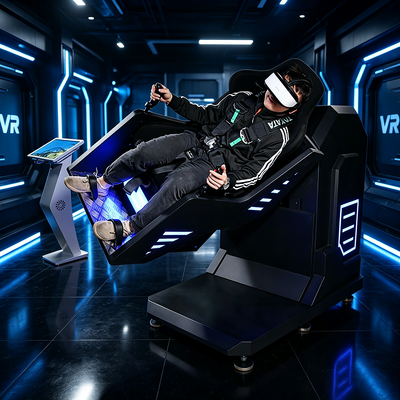 Máquina de montañas rusas VR de rotación de 360 grados de un solo asiento con efectos de inmersión altos