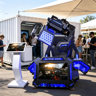 Simulador de carreras y vuelo VR de 360 grados con volante Logitech y joystick PXN