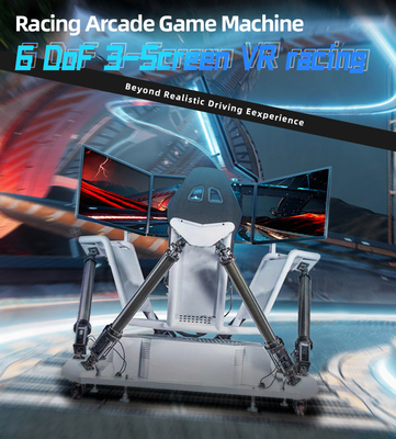 3 defiende 6 DOF VR que compiten con el cilindro eléctrico Arcade Game Machine del simulador 5.0KW