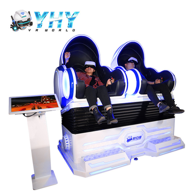 Silla virtual del simulador del movimiento del huevo VR del doble de la silla 2.5KW del juego de YHY 9D