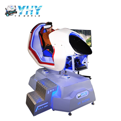 Simulador/VR del juego VR de la diversión de los niños que conduce el simulador con el volante