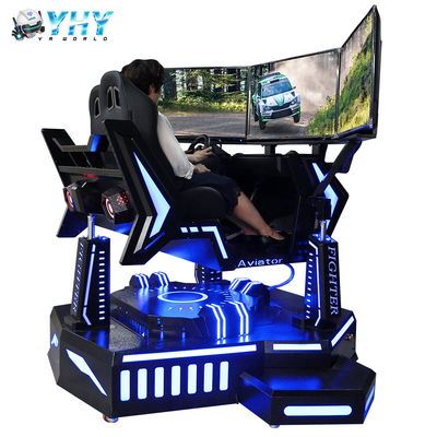 Pantalla interior de la diversión 3 que compite con la máquina de juego del coche del movimiento 4D del Dof del simulador 3